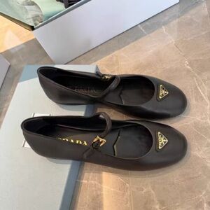 Prada Black Mary Jane Flats